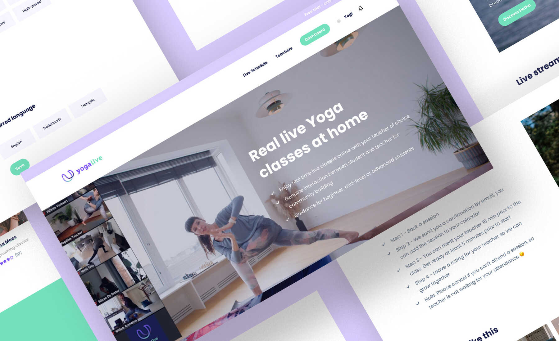 yogalive webdesign